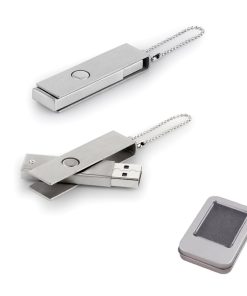 16 GB Metal Anahtarlık USB Bellek - Gümüş / 16 GB