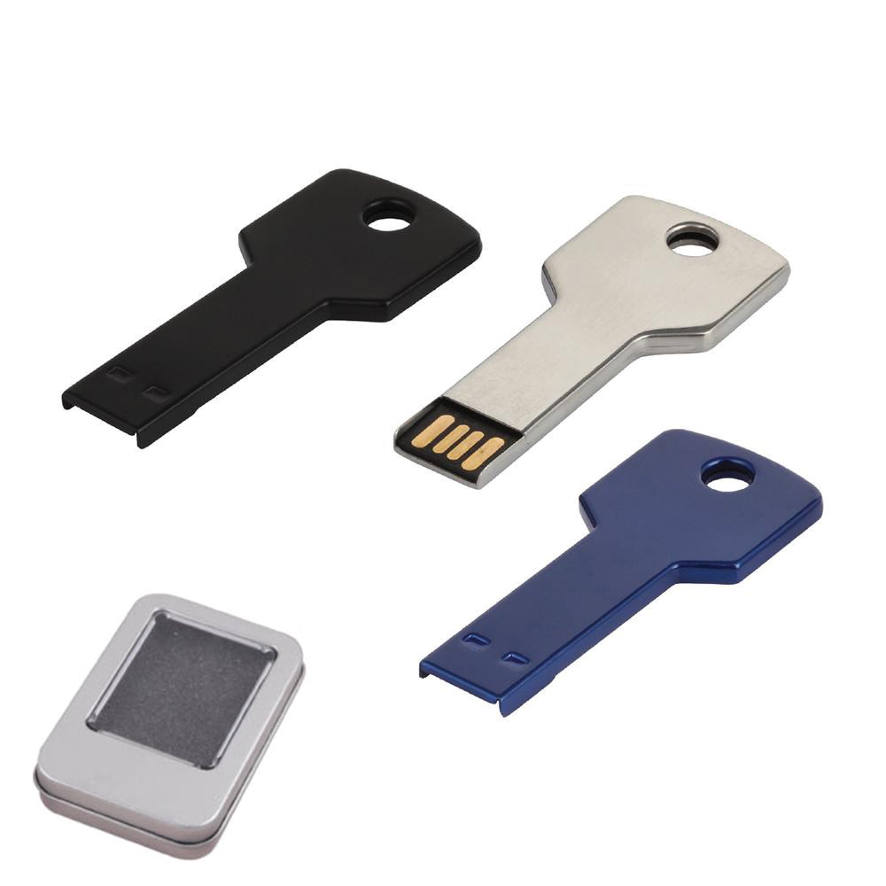 32 GB Metal Anahtar USB Bellek - Gümüş / 32 GB