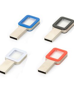 8 GB Şeffaf USB Bellek - Kırmızı / 8 GB