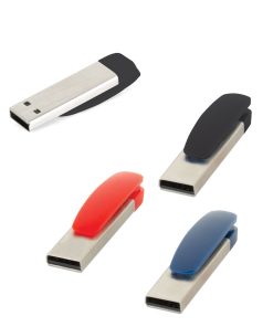 16 GB Metal Plastik USB Bellek - Siyah / 16 GB