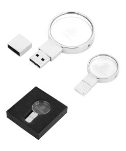 8 GB Kristal USB Bellek - Gümüş / 8 GB