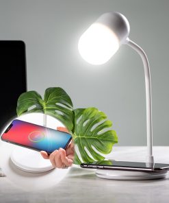 Wifi Şarjlı Speaker (Lambalı) - Gümüş