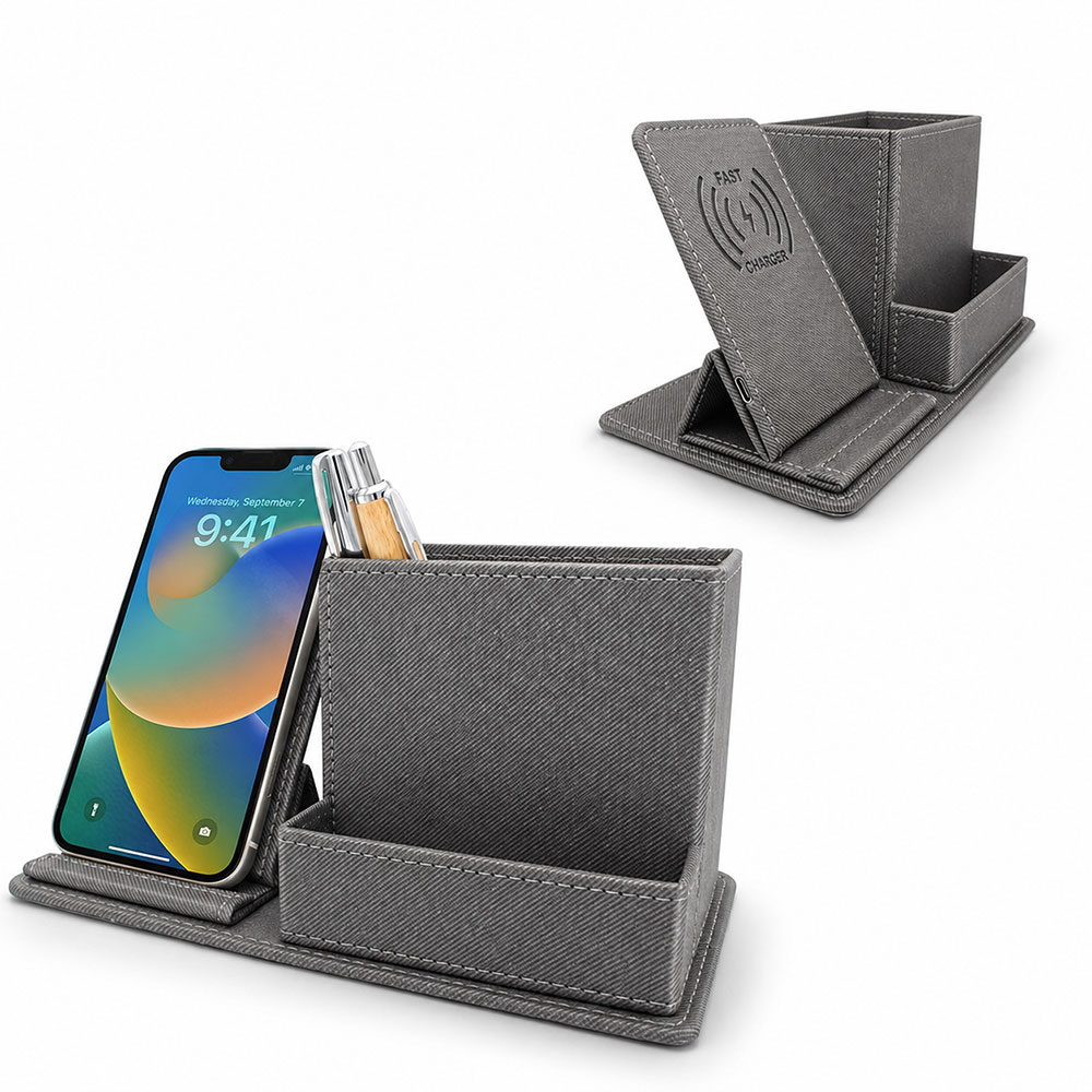 Wireless Masaüstü Kalemlik - Füme