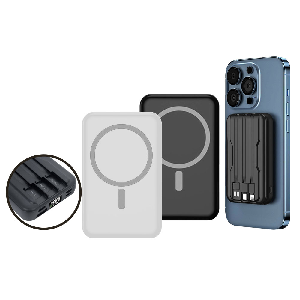 Powerbank 10000 mAh Mobil Şarj Cihazı - Beyaz