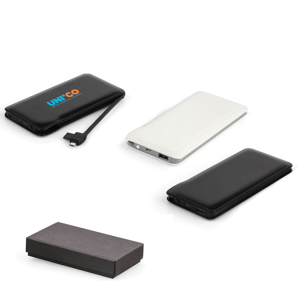 8000 mAh Power Bank Mobil Şarj Cihazı - Siyah
