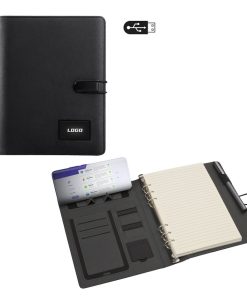 Powerbank 8000 mAh 16 GB USB Wireless Organizer - Siyah / 16 GB