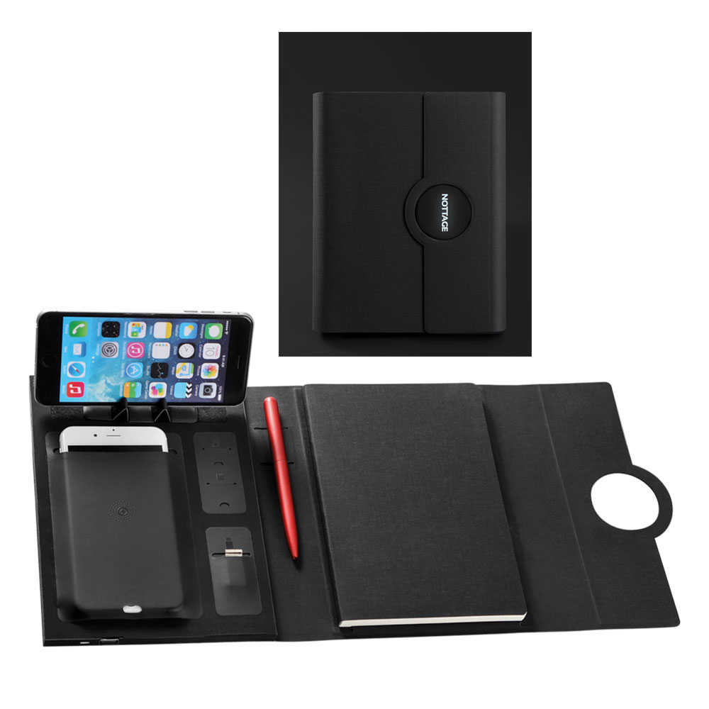 5000 mAh Powerbank Organizer - Siyah