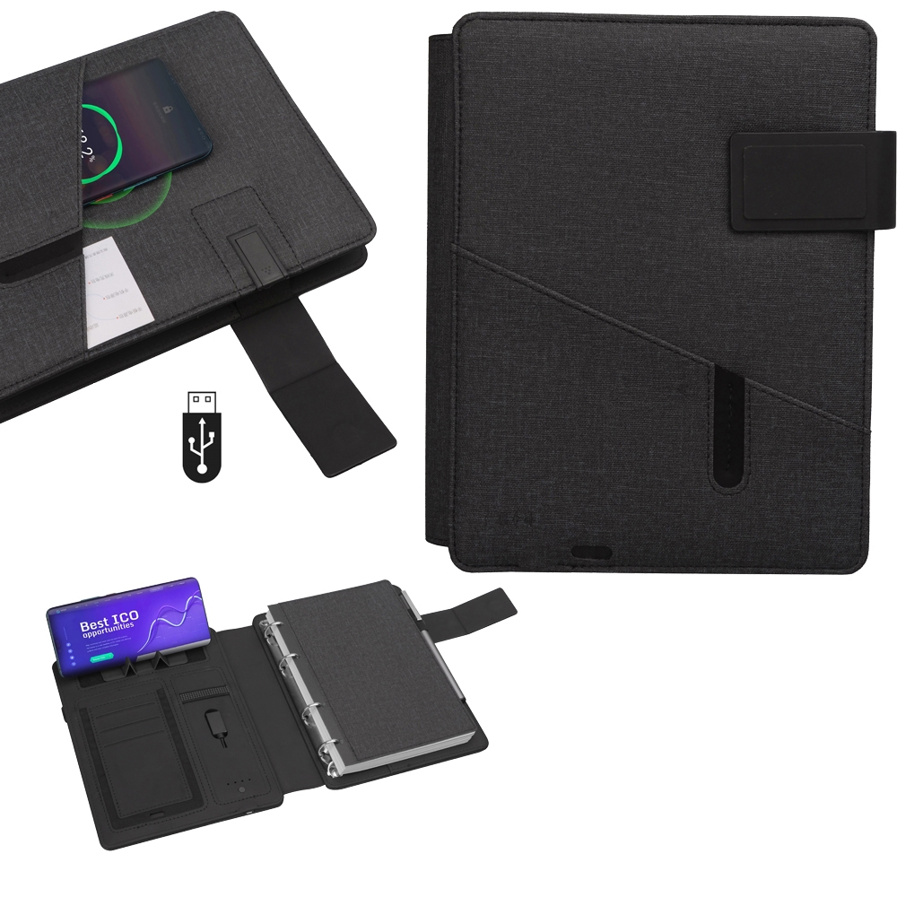 Powerbank 8000 mAh 32 GB USB Wireless Organizer - Füme / 32 GB