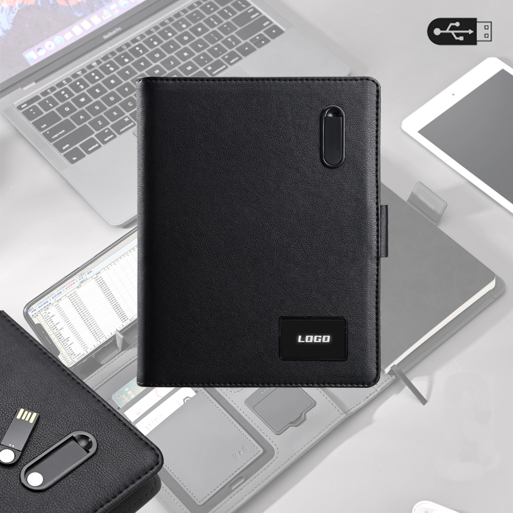 Powerbank 8000 mAh 16 GB USB Wireless Organizer - Siyah / 16 GB