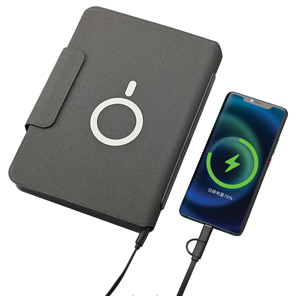 Powerbank 8000 mAh 32 GB USB Wireless Organizer - Füme / 32 GB