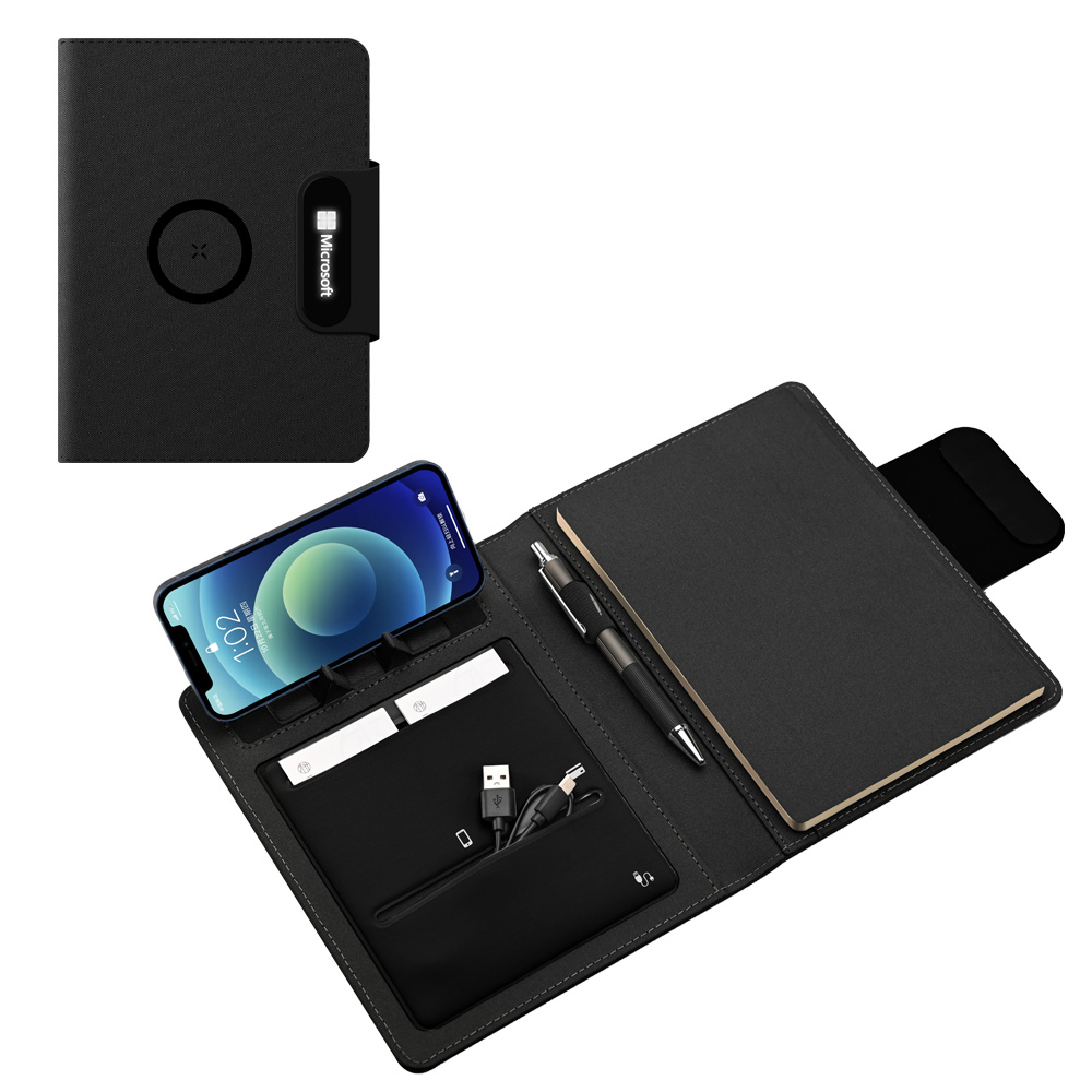 Powerbank 8000 mAh A5 Organizer - Siyah