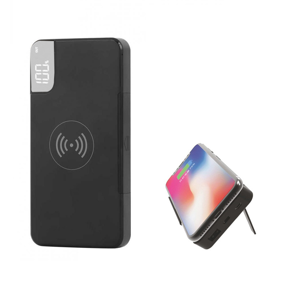Wireless Mobil Şarj Cihazı 10000 mAh - Siyah