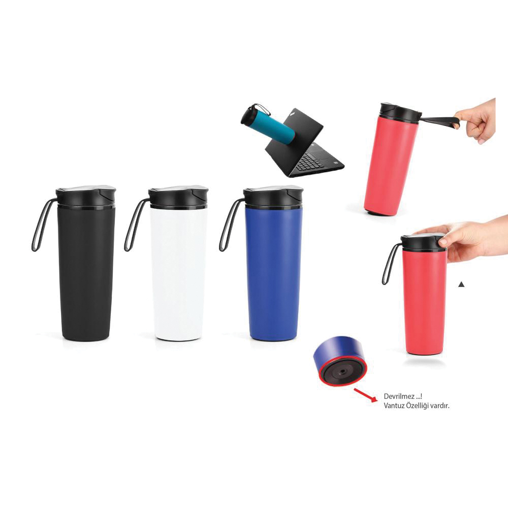Devrilmez Termos ( 500 ml ) - Beyaz / 500 ML