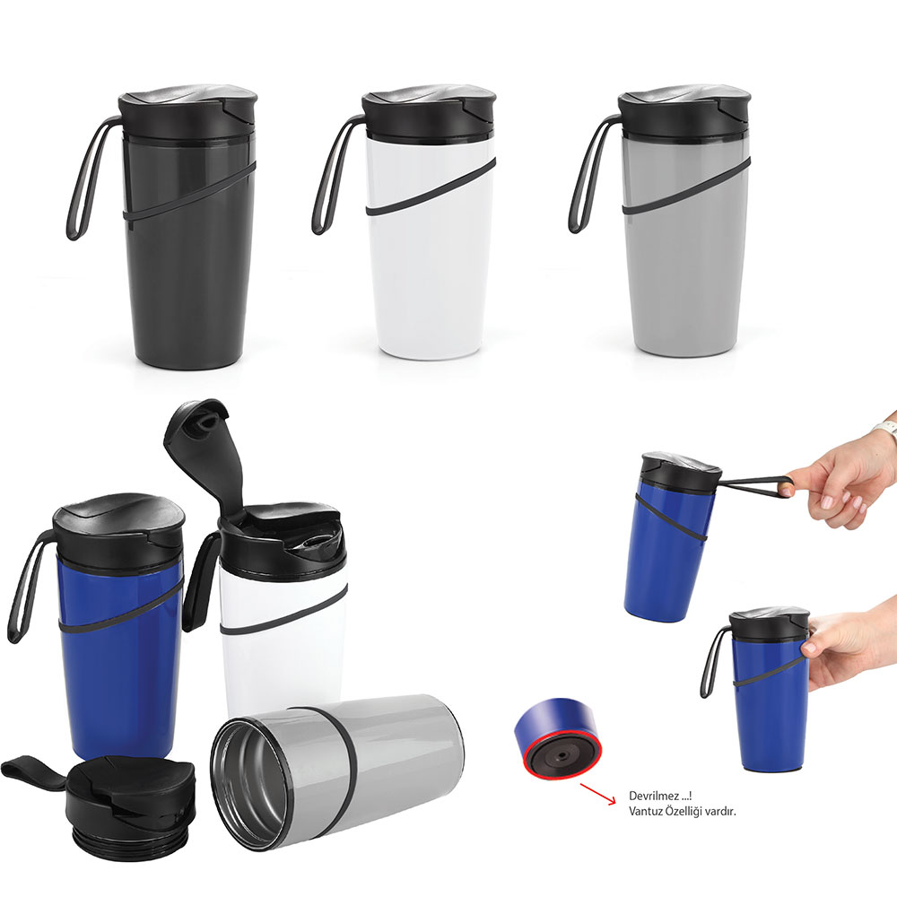 Devrilmez Termos ( 350 ml ) - Gri / 350 ML