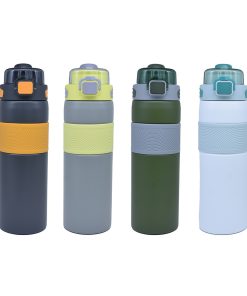 Basmalı Kapaklı Çelik Termos 450 ml - Koyu Yeşil / 450 ML