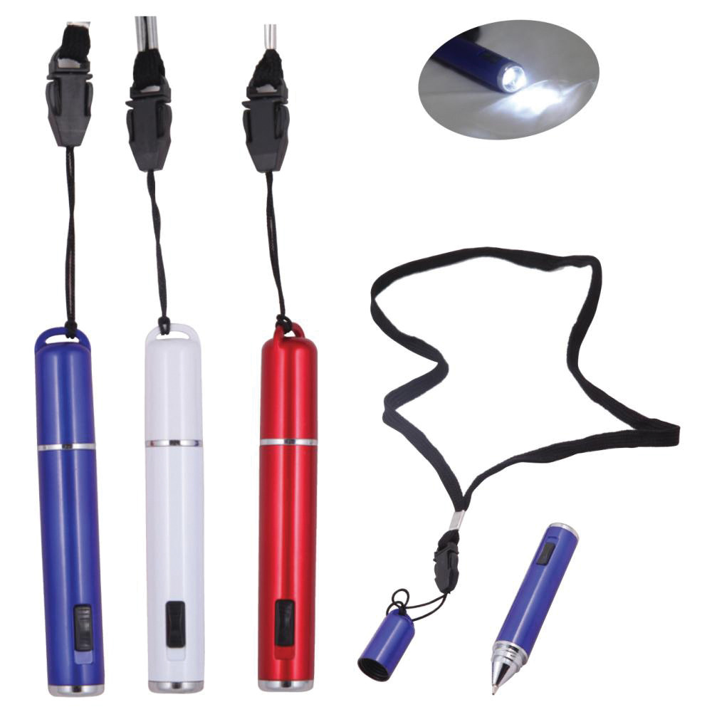 Boyun Askılı Tükenmez Kalem, Penlight - Mavi