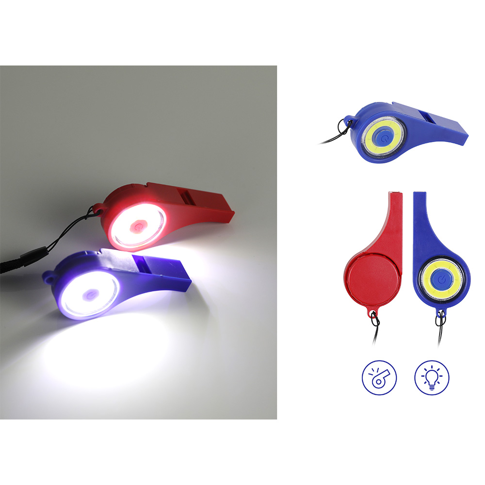 LED Işıklı Düdük - Mavi