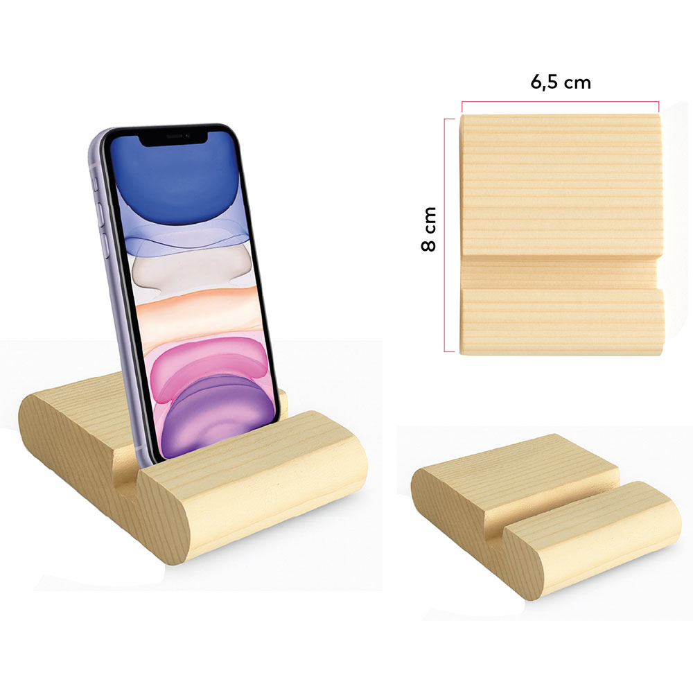Ahşap Telefon Standı - Ahşap
