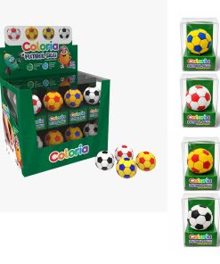 24’lü 3D Futbol Silgi Seti - Çok Renkli